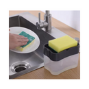 SOPORTE DISPENSADOR DE JABÓN CON ESPONJA