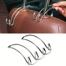 Ganchos de Reposacabezas de Asiento de Coche que se Ocultan Automáticamente, de Acero Inoxidable, para Bolsos, Bolsas de Compras, Abrigos y Organizador de Almacenamiento