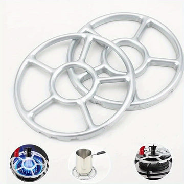 1pc Anillo de Soporte para Quemador de Estufa de Gas de Acero Inoxidable, Soporte Antideslizante para Olla de Leche, Rejilla Auxiliar para Cocinar en Placa de Cocina