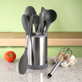 YUHUPHYLLIC estante de cocina giratorio 360 grados de acero inoxidable, un soporte para cubiertos, tenedores, utensilios de cocina y cuchillos. Diseño duradero y que ahorra espacio, adecuado tanto para comedores como cocinas domésticas