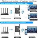 Amplificador de WiFi, Amplificador de Señal Banda Doble 5G 1200Mbps para Hogar, Cubre hasta 7000 Pies Cuadrados y 20 Dispositivos