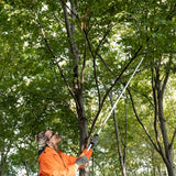 Sierras de Poda Duraderas de Acero Inoxidable con Mangos Ergonómicos Largos y Cuchillas Giratorias - Tijeras de Jardín Cómodas para la Agarre, Recolección de Frutas, Podado de Ramas - Herramienta Manual Robusta para Jardineros Casuales y Paisajistas Prof