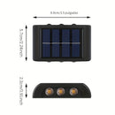 Lámpara solar LED Shenzhi Tech con sensor de luz inteligente, encendido/apagado automático, luz exterior para pared con regulación automática de intensidad, ideal para jardín, calle o balcón