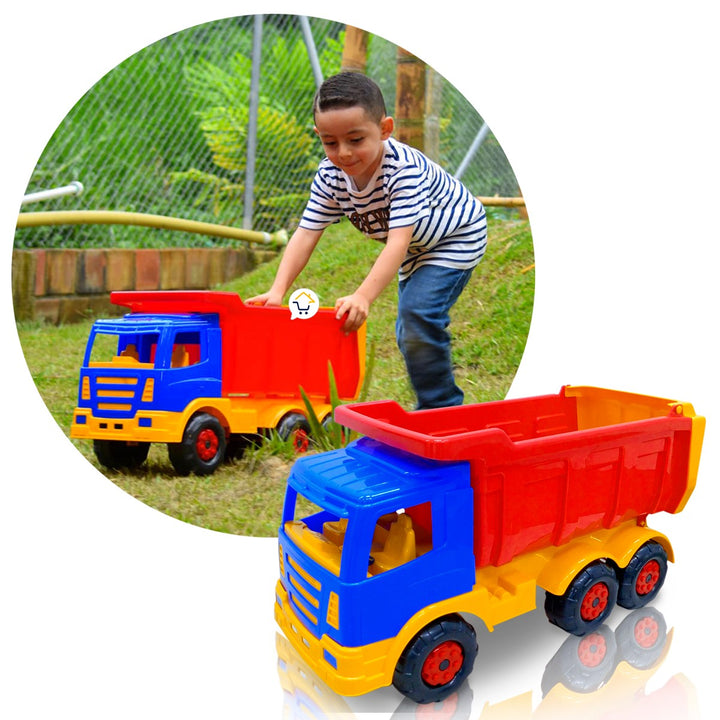 Volqueta Juguete Montable Camión Grande Volco Construcción Niños PF965