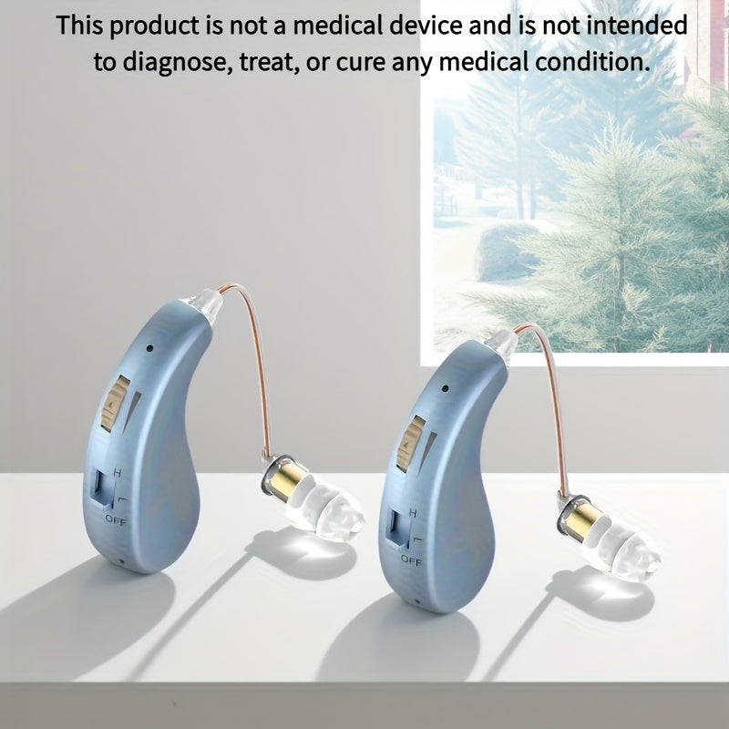 Auriculares de amplificación de sonido personal RIKYA con batería de litio recargable por USB, ajuste cómodo y control de volumen, diseño moderno para enseñanza, conferencias, viajes - Mejora de la voz, equipo de audio de conferencias, diseño elegante de