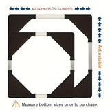 Carro de utilidad ajustable de acero inoxidable y plástico con base de plástico duradera - Organizador de refrigerador y lavadora móvil, carro de almacenamiento rodante de 4 ruedas para cocina, baño, garaje, organización de encimeras, diseño moderno y el