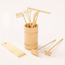 6 piezas de Mini Zen Rakes de arena de bambú, juego de jardín de rocas de escritorio, herramientas de arena japonesas para la relajación y la mindfulness, perfectas para el hogar y el decorado de la oficina.