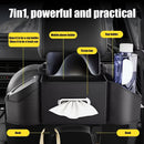 Organizador Universal de Resina ABS para Asiento Trasero de Coche de 1 Pieza con Caja de Almacenamiento Multifuncional para Interior de Auto, Porta Pañuelos y Ganchos para Acceso del Lado del Conductor y del Pasajero