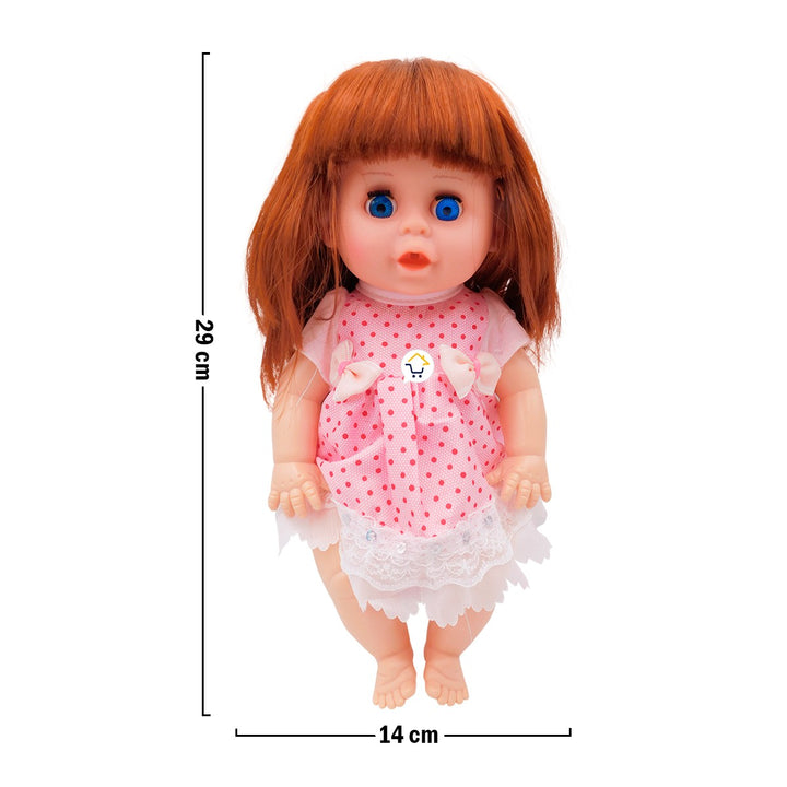 Muñeca Bebé Niña Hace Pipi y Sonidos Con Biberón D882GIRL