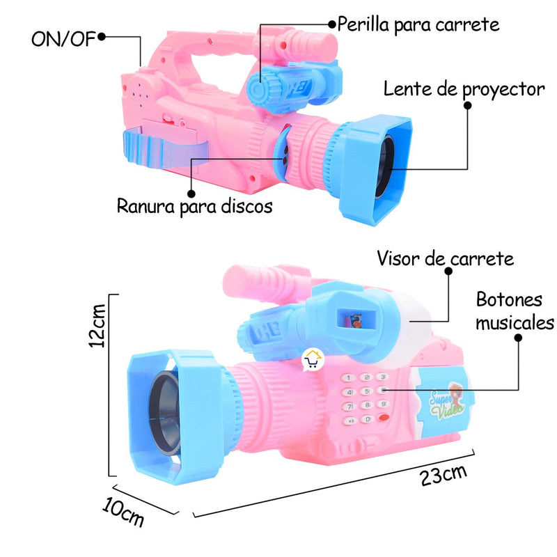 Video Cámara Proyector Didáctico Juguete Niños JYD172A1