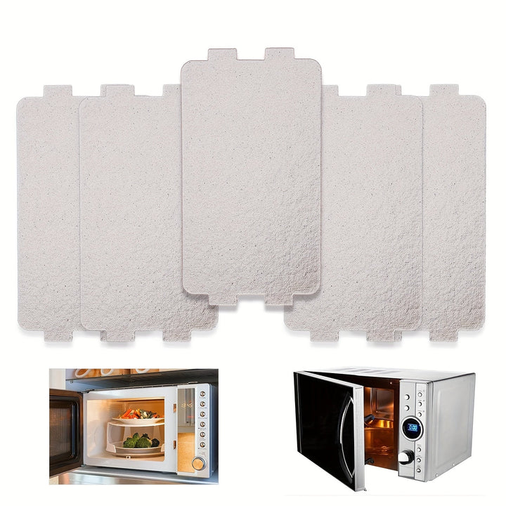 5pcs Placa De Mica Para Horno Microondas Hoja De Cubierta De Guía De Onda De Microondas Accesorio De Reparación De Reemplazo Para Horno Microondas De Cocina