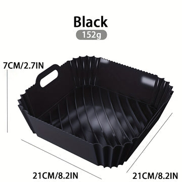 Olla de silicona para freidora de aire reutilizable Nuevo diseño de grado alimenticio Reemplazo de forro de silicona para freidora de aire con guantes y accesorios de cesta