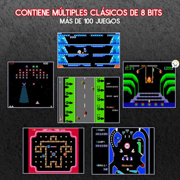 Consola Retro 110 Juegos En 1 Clásica 2 Controles Pistola F19