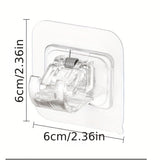 Clip de Fijación para Barra de Cortina sin Taladrar para Cortinas de Ventana, Cortinas de Baño, Toallas, Cortinas de Puerta y Estantes de Almacenamiento, Ganchos de Utilidad