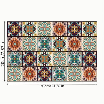1 ud., Alfombrilla de Secado Rápido para Utensilios de Cocina Estilo Bohemio con Diseño Floral Antideslizante y Bandeja Absorbente para Máquina de Café y Tetera, Tapete de Limpieza de Fibra Ultrafina