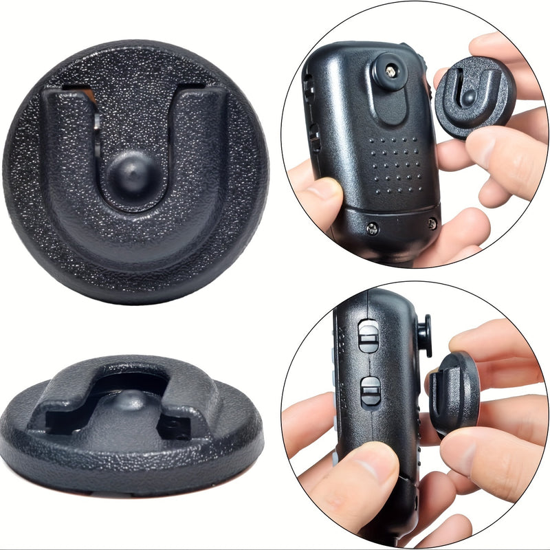 1/2pcs Colgador Universal de Micrófono para Radio CB Ham, Soporte de Micrófono con Perilla Redonda y Adhesivo para Motorola HLN9073B CDM1250 CDM750 GM300 M1225 GM3688 GTX800 Kenwood TK768G TK868G TM471A Radios Bidireccionales