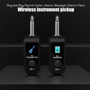 Receptor inalámbrico de guitarra eléctrica, sistema inalámbrico de guitarra recargable, pickup electrónico, sonido universal, accesorio musical para instrumentos musicales, adecuado para bajo eléctrico, violín, teclado y transmisor y receptor de instrume