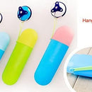 contenedor para cepillo de diente y pasta dental