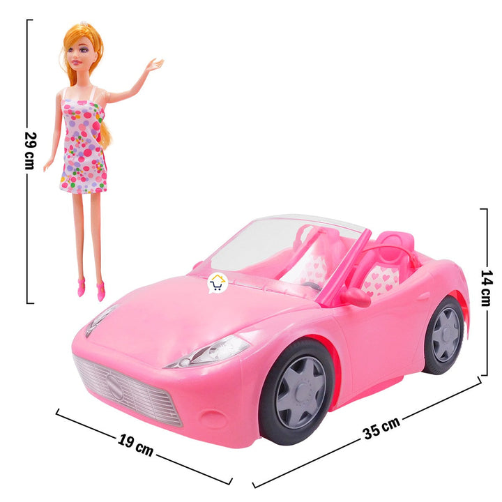 Carro Convertible Con Muñeca Auto Juguete Niñas MG20594