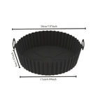 1 pieza de funda de silicona reutilizable para freidor de aire - Antiadherente, apta para alimentos, accesorio versátil para cocinar, compatible con la mayoría de los freidores de aire, ideal para no necesitar energía, accesorios para freidor de aire, fu