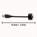 2 luces nocturnas LED USB con proyección de cielo estrellado, multicolor y ritmo musical, cuello flexible para fiestas en interiores y efectos de escenario