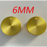2 unidades de 6mm 8mm Mango de estufa de gas de cocina dorado Accesorios metálicos multifuncionales para horno de cocción perilla de interruptor