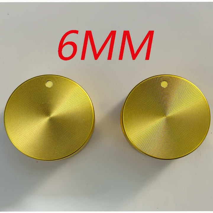 2 unidades de 6mm 8mm Mango de estufa de gas de cocina dorado Accesorios metálicos multifuncionales para horno de cocción perilla de interruptor