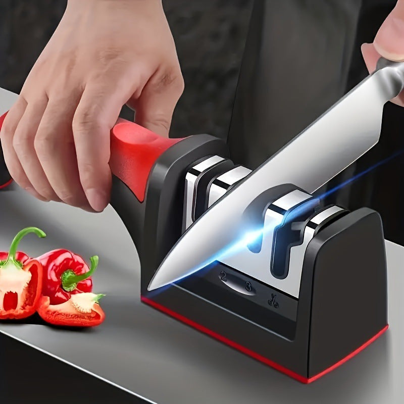 Llegada Nueva Kit de Afilado de Cuchillos Multiusos con Acero de Tungsteno, Diamante y Materiales de Cerámica Herramienta Manual que Debe Tener Todo Chef
