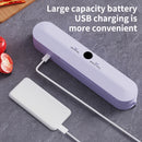 Máquina de sellado al vacío inalámbrica portátil, recargable por USB con batería de alta capacidad de 1500mAh, bomba de alta potencia para cerrar la frescura, ideal para alimentos, snacks, carne, frutas, verduras, diseño de ahorro de espacio, tensión de