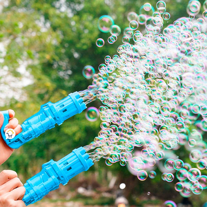 Pistola Ametralladora Lanza Burbujas Juguete Para Niños JMC0583B