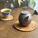 Posavasos de Ratán, Juego de Té, Soporte para Ollas de Enredadera Hecho a Mano, Tapete de Bambú - Resistente al Calor para Tazas y Vajilla