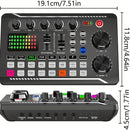 Kit de equipo para podcast, micrófono condensador BM800 con transmisión por cable (sin función inalámbrica), trípode y mezclador de sonido profesional F998 para grabación de voces, locución, transmisiones en vivo, podcast y juegos en el estudio