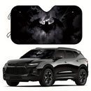 Paraguas solar plegable de Batman de Warner Bros. | Cubierta de parabrisas estilo dibujos animados con material de poliéster | Visera de coche premium con bloqueo de UV | Mantiene la temperatura fresca del habitáculo | Accesorio automotriz unisex (instal