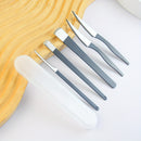 Juego de Cuchillos para Pedicura Negros, Herramientas de Acero Inoxidable para el Cuidado del Pie, Kit de Eliminación de Callosidades