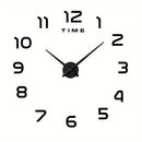 1 Unidad, Reloj Moderno De Pared Grande, Relojes De Cuarzo 3D DIY, Pegatinas De Espejo Acrílico De Moda, Decoración Del Hogar De La Sala De Estar