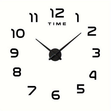 1 Unidad, Reloj Moderno De Pared Grande, Relojes De Cuarzo 3D DIY, Pegatinas De Espejo Acrílico De Moda, Decoración Del Hogar De La Sala De Estar