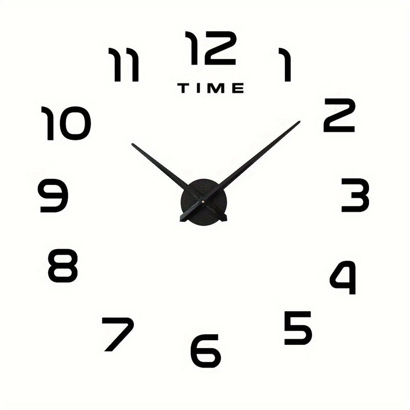 1 Unidad, Reloj Moderno De Pared Grande, Relojes De Cuarzo 3D DIY, Pegatinas De Espejo Acrílico De Moda, Decoración Del Hogar De La Sala De Estar