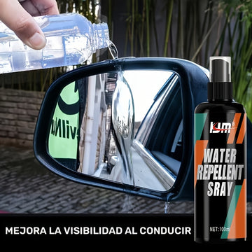 100ml Spray repelente al agua hidrofóbico - Recubrimiento antilluvia para parabrisas, espejos y cristales de automóviles, kit de pulido protector de larga duración
