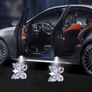 4 Luces LED de Proyección para Puertas de Coche - Iluminación Interior Inalámbrica con Alertas al Abrir la Puerta, Compatible con Autos, SUVs y Furgonetas - Sin Necesidad de Cableado, Instalación Fácil (Baterías No Incluidas) - Accesorios Decorativos par