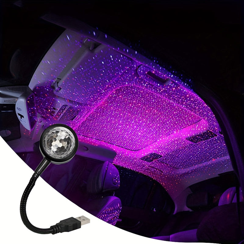 luz LED de proyección con efecto de escenario mágico, ritmo musical USB, Lámpara para fiesta, discoteca, escenario, atmósfera romántica, coche, dormitorio y fiesta
