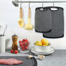 Juego de 3 tablas de cortar de plástico para cocina, tabla antideslizante para carne y verduras, segura para contacto con alimentos, con función antideslizante, adecuada para Navidad, Halloween, Pascua, Hanukkah, Acción de Gracias y otras festividades