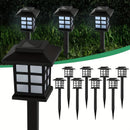 Luces Solares Exteriores Nuevas, 12 Piezas de Farolas Solares Adecuadas para Iluminación Brillante en Senderos, Ideales para Jardines y Caminos al Aire Libre