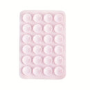 1pc Soporte para Teléfono con Ventosa de Silicona - Adhesivo Doble Cara con Mayor Succión, Parachoques Rosa Vibrante para Selfies/Vídeos Manos Libres, Compatible con Todos los Smartphones, Regalo Ideal, Agarre Divertido, Accesorio para Grabación de Vídeo