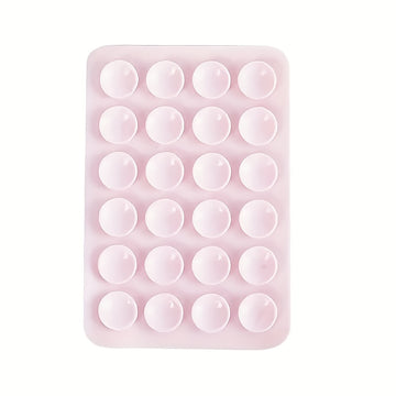 1pc Soporte para Teléfono con Ventosa de Silicona - Adhesivo Doble Cara con Mayor Succión, Parachoques Rosa Vibrante para Selfies/Vídeos Manos Libres, Compatible con Todos los Smartphones, Regalo Ideal, Agarre Divertido, Accesorio para Grabación de Vídeo