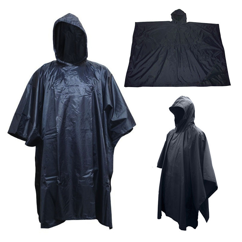Impermeable Capucha Capa Poncho Adultos Protección Lluvia MJ075