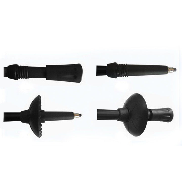 Bastón Trekking Senderismo Linterna LED Ajustable Caminata Anti Shock Choque AE-631