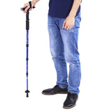 Bastón Trekking Senderismo Linterna LED Ajustable Caminata Anti Shock Choque AE-631