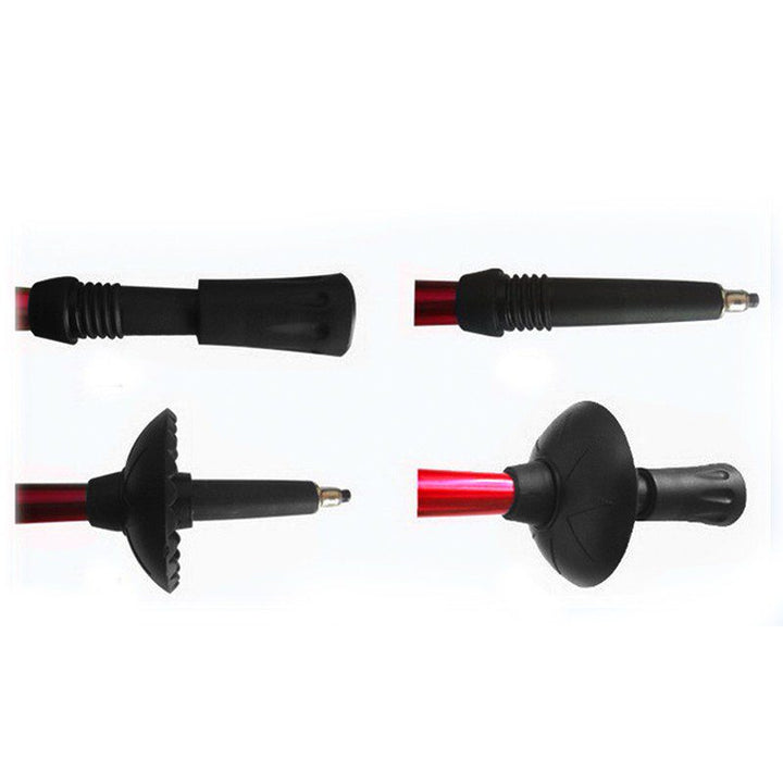 Bastón Trekking Senderismo Linterna LED Ajustable Caminata Anti Shock Choque AE-631