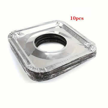 Cubierta Desechable de Aluminio para Estufas - Adecuada para Estufas de Gas y Eléctricas, Mantiene la Placa Limpia, Simplifica el Limpieza de Cocina
