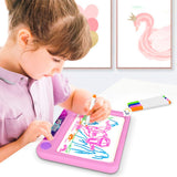 Tablero De Dibujo Mágico 3D Marcadores Neón Didáctica Infantil 2D-8366